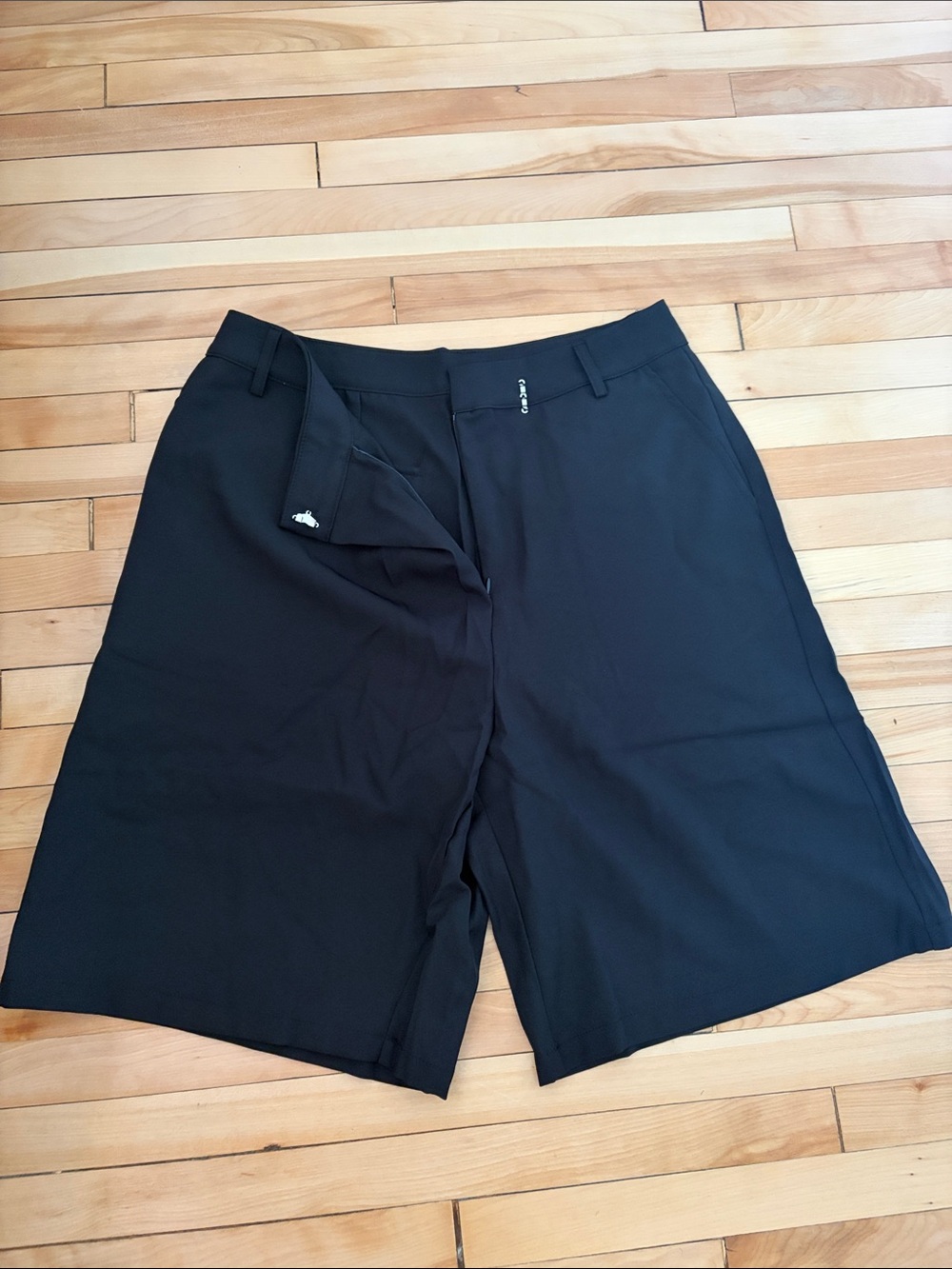Daisy Women's Black Flat Front Shorts